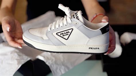 Unboxing Prada District Low Top Logo Sneakers Try On